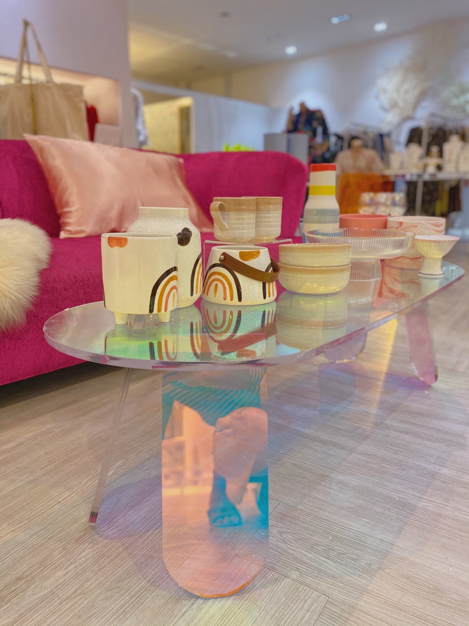 Iridescent Acrylic Coffee Tables Etsy