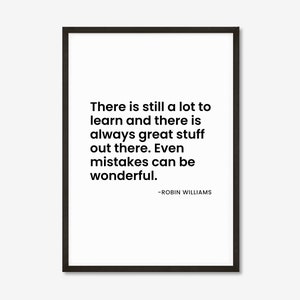 Robin Williams Quote Print Motivational Quote Inspirational Words, aphorism