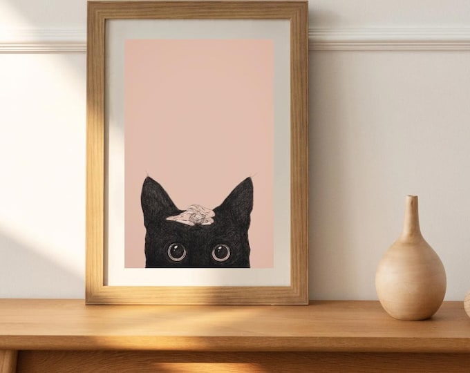 Persephone and her black cat