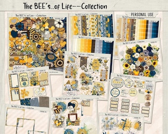 Bee's of Life Digital Scrapbooking bundle