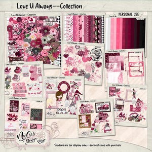 Love U Always Digital Scrapbooking Bundle