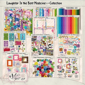 Laughter Is the Best Medicine Digital Scrapbooking bundle