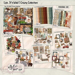 Life, It&#39;s Wild and Crazy Digital Scrapbooking Bundle