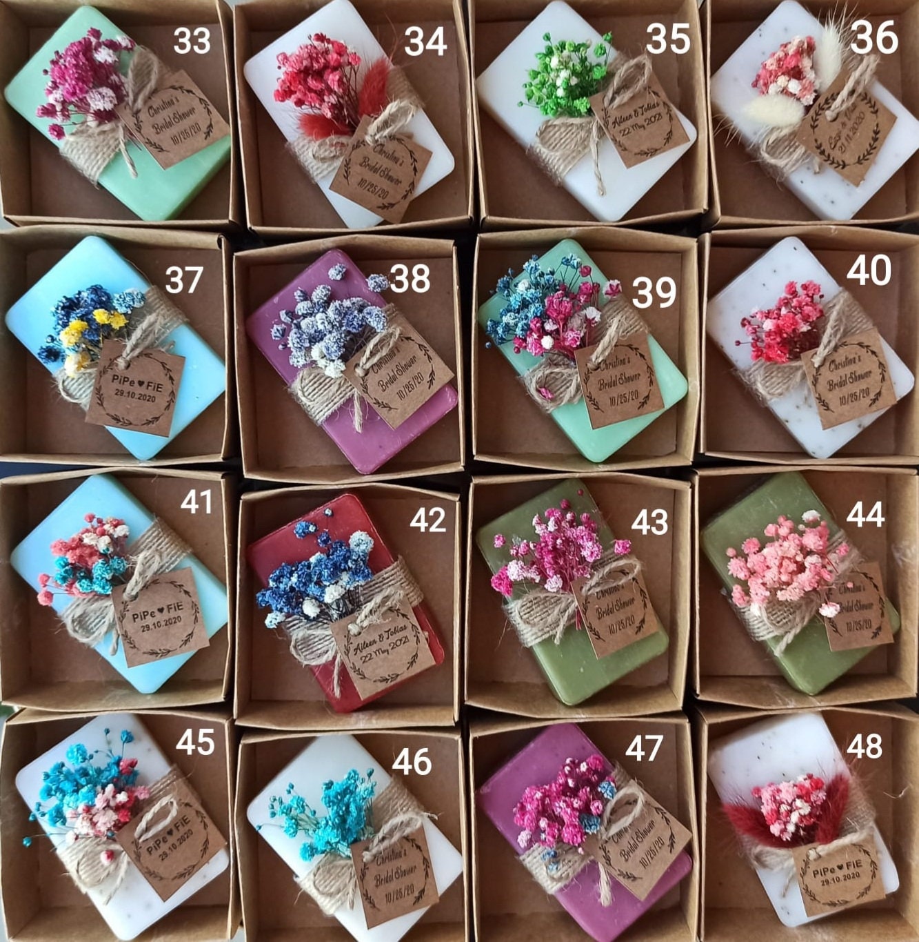 Natural Scented Soap Favors for Your Mass Guests Wedding and Bridal Shower Gifts Baptism Gifts