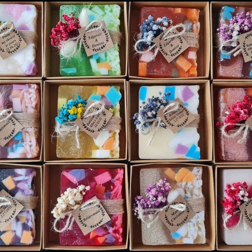 Super Cute Vegan Soaps Oval Personalized Soaps Wedding Guest Etsy