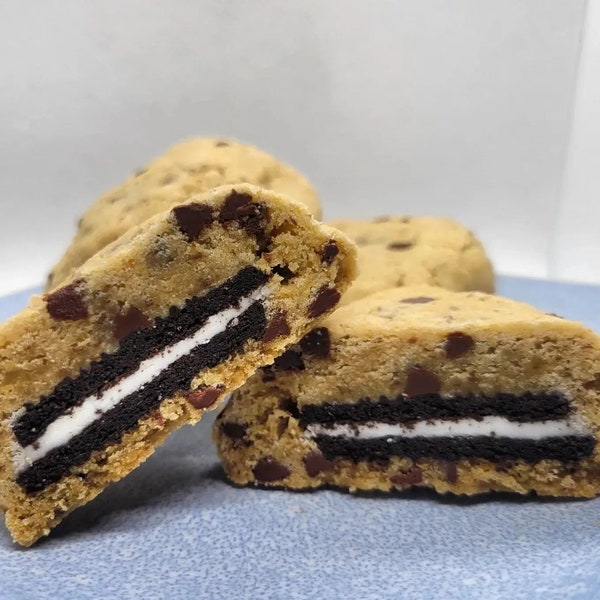 Oreo-Stuffed Chocolate Chip Cookies - Half-dozen, Plant-Based/Dairy-free/Egg-free/Vegan/GF*