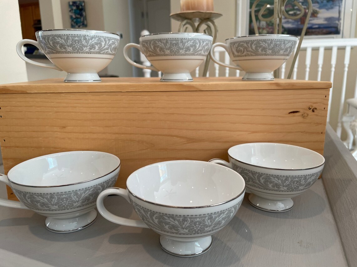 Set of 6 Imperial China W. Dalton Whitney Tea Cups 5671 Etsy