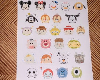 Tsum Tsum Planner Sticker | Disney Planner Sticker | Calendar