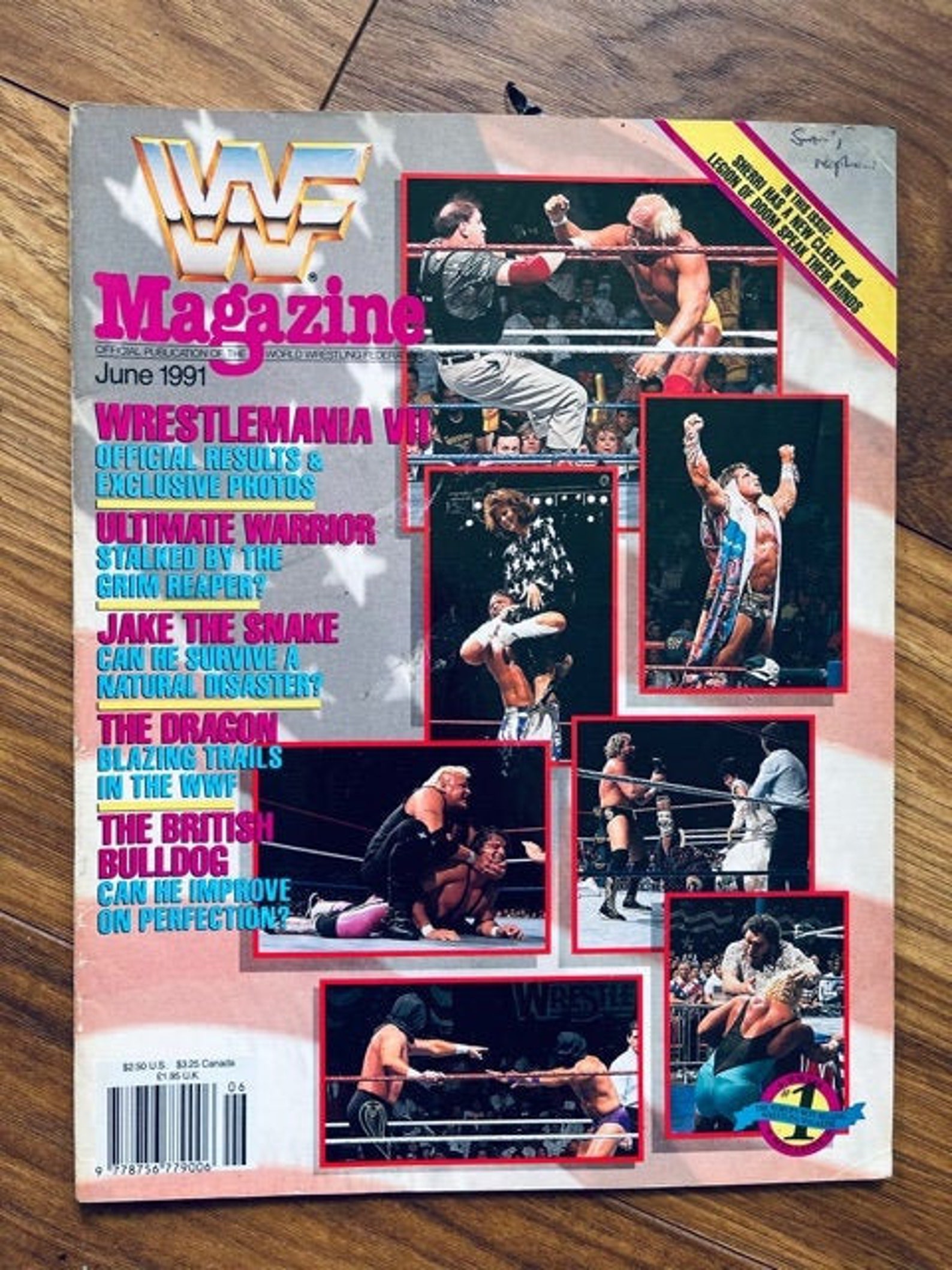 WWF Magazine June 1991 Wrestlemania VII Etsy