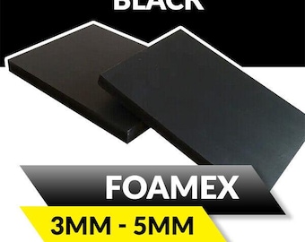 Black foam pvc light weight signage sheet 3mm - 5mm - foamex® board blanks