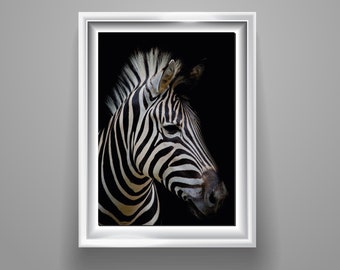 Zebra poster print home wall art decor animals
