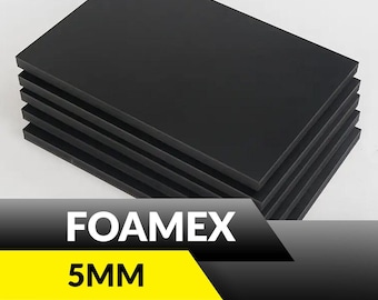 Black foam pvc light weight signage sheet 5mm foamex® board blanks craft