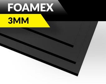 Black foam pvc light weight signage sheet 3mm foamex® board blanks craft