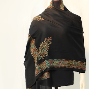 Pashmina Shawl for her kashmiri scarf eid dress gift bridal wedding kashmiri shawl kashmiri embroidered scarf for in laws fall wrap