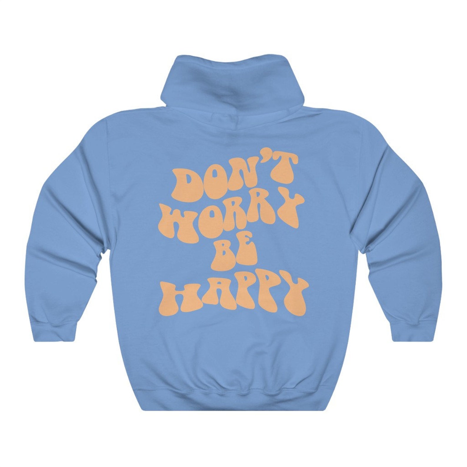 8 Colors ' Don't Worry Be Happy' Hoodies Etsy