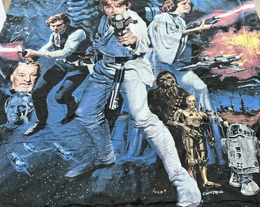 Vintage star wars blanket hotsell