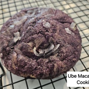 6-Piece Homemade Stuffed Cookies by Mixy Bites, 6 pcs | Ube Macapuno | Sans Rival | Yema | Filipino-inspired Dessert in Cookie Form, 3 oz