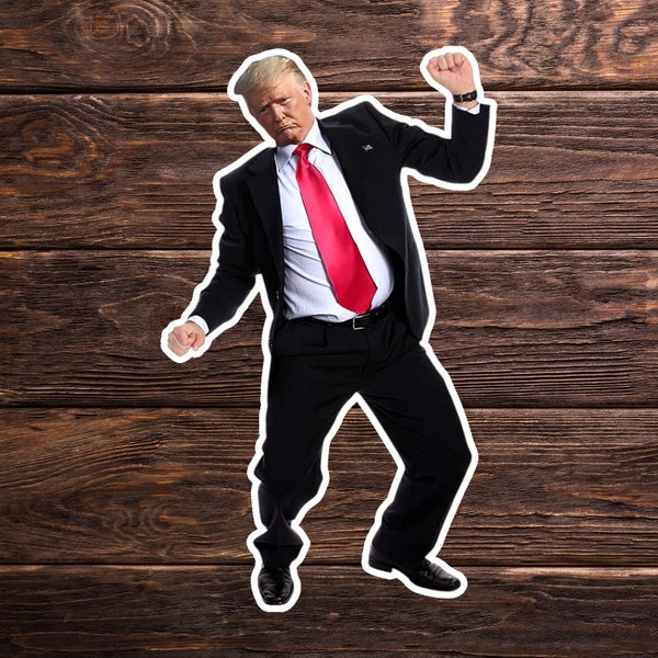 Funny Donald Trump Sticker (4x3) Joe Biden Decal For Hard Hats, Go Brandon For Water Bottles & Laptops