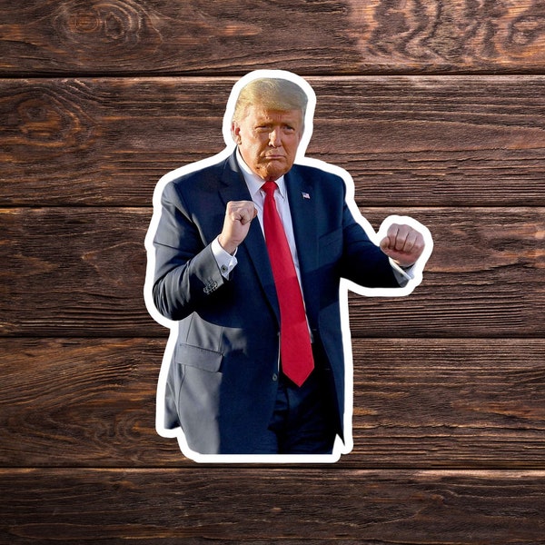 Funny Donald Trump Political Sticker (4x3) Decal For Hard Hats; Great For Mechanics & Electricians