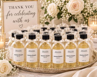 Körperöl als Gastgeschenke für Hochzeiten – Gastgeschenke für Brautpartys – Geschenke für Junggesellinnenabschiede