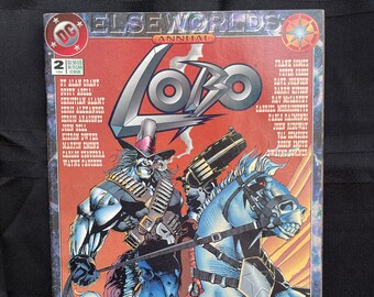 Vintage Lobo, "ElseWorlds" Annual, #2, Graphic Novel by DC Comics, 1994