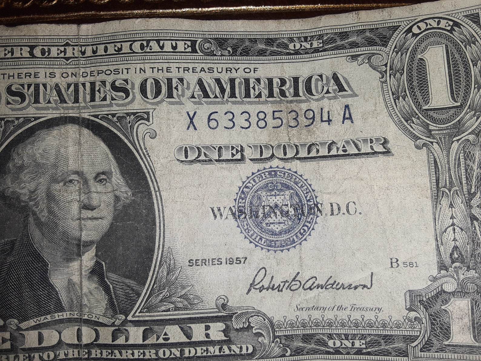 Very Rare 1957 B Dollar Bill Blue Seal Etsy