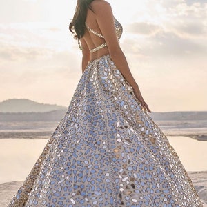 Beige Lehenga Choli | Emaan Adeel | Mirha Wedding Edition '23 | MH-206