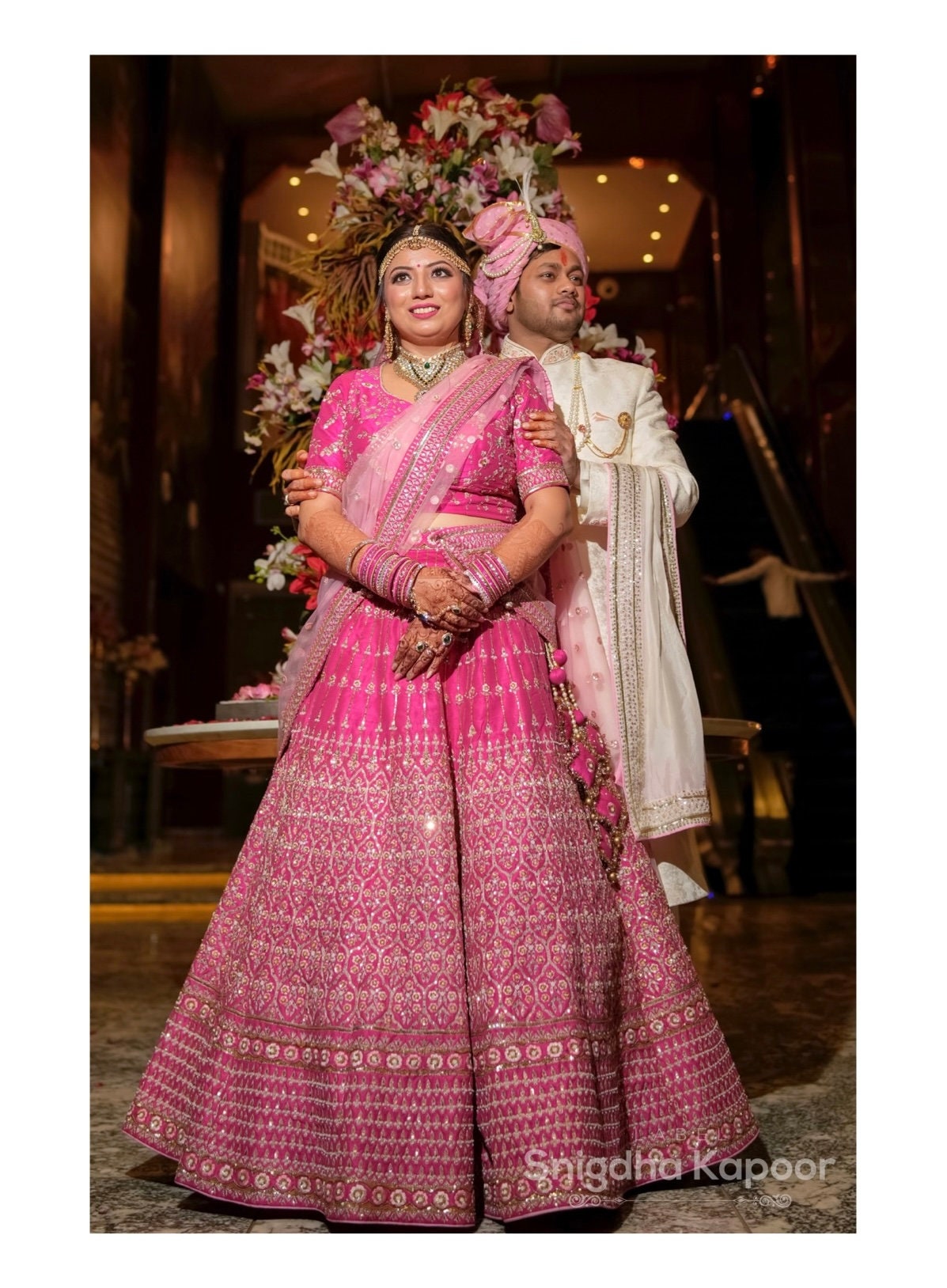 Pink colour shop wedding lehenga