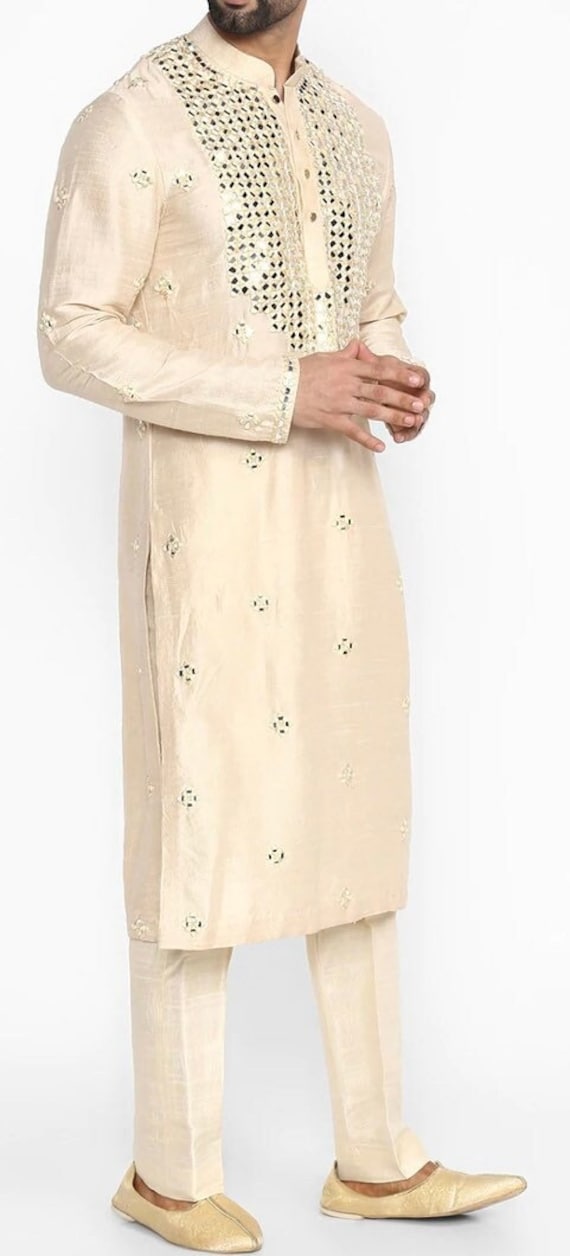 Men's Churidar | Buy Grey Silk Cotton Mens Chudidar Online India | Rajubhai  Hargovindas Color Grey Pyjama Wiast 38