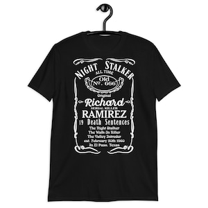 True Crime Junkie - Richard Ramirez Whiskey - Aaron Gasser Collection Tshirt