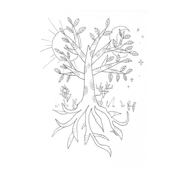 Dessin Illustration Arbre de vie