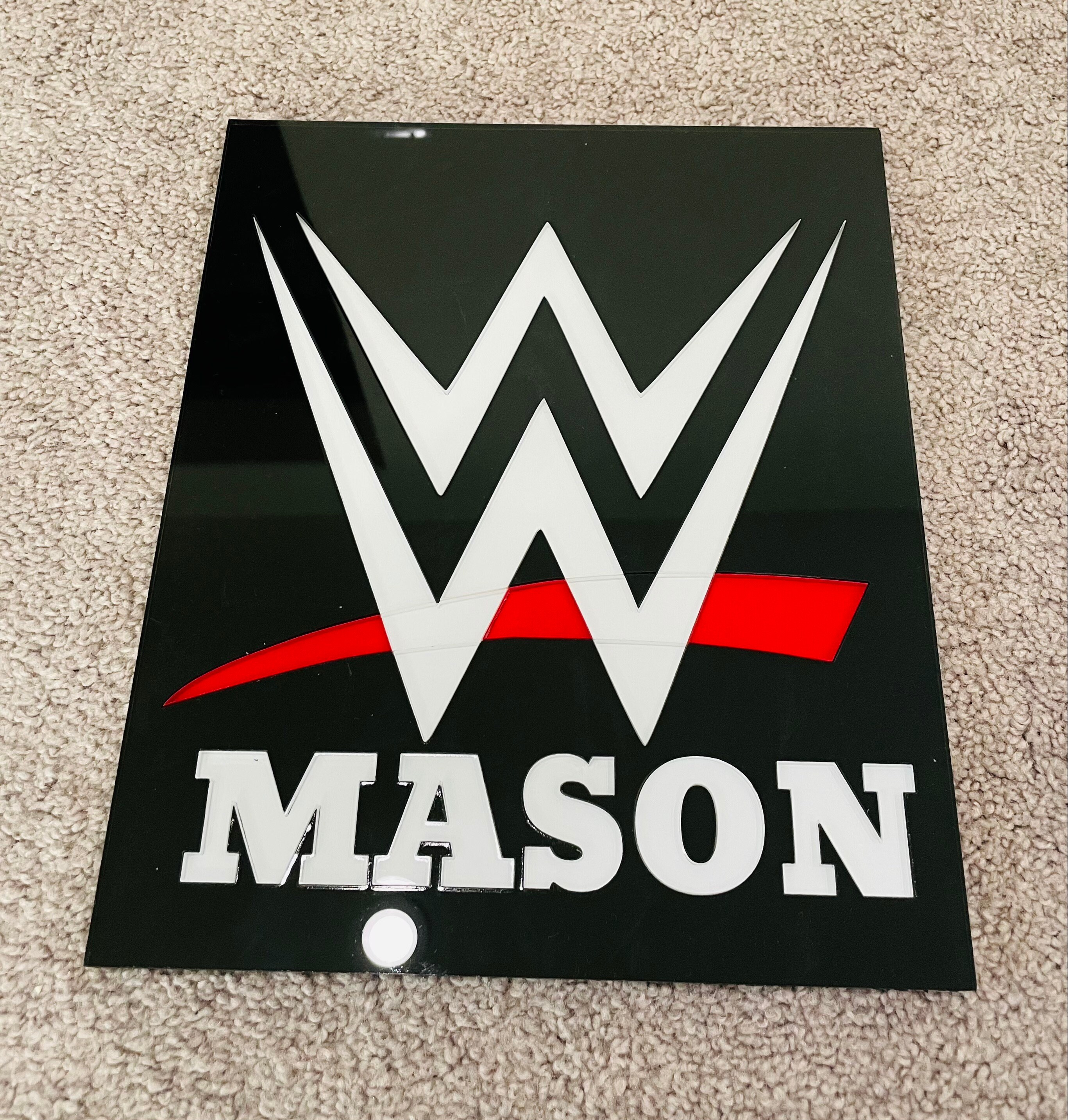 WWE Sign Etsy