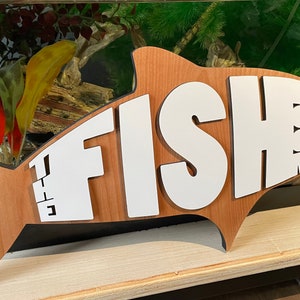 The Fish Room sign - Fish aquarium - Fish lovers wall hanger - Aquarium hanger