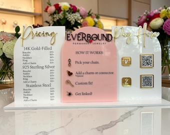Permanent Jewelry Arch Sign Set – Pricing, Payment, & How It Works