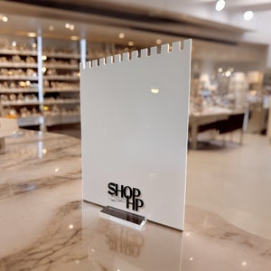 Acrylic Jewelry Display, Necklace Jewelry Display for Vendor Events and Markets, Display with your Logo