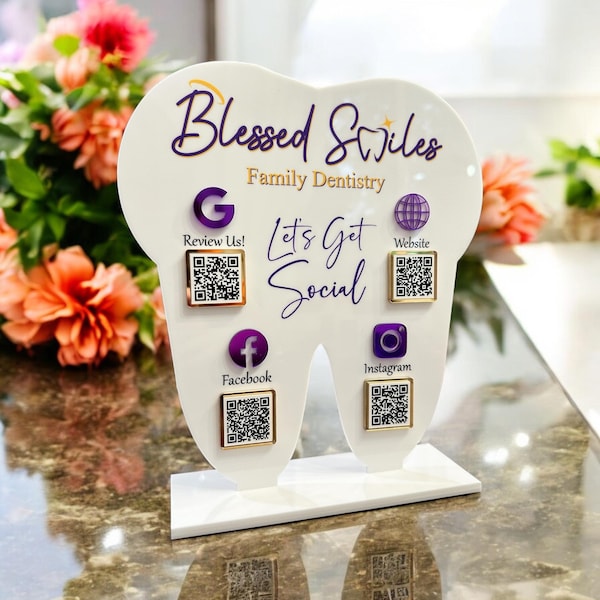 Tooth With Qr Codes - Etsy