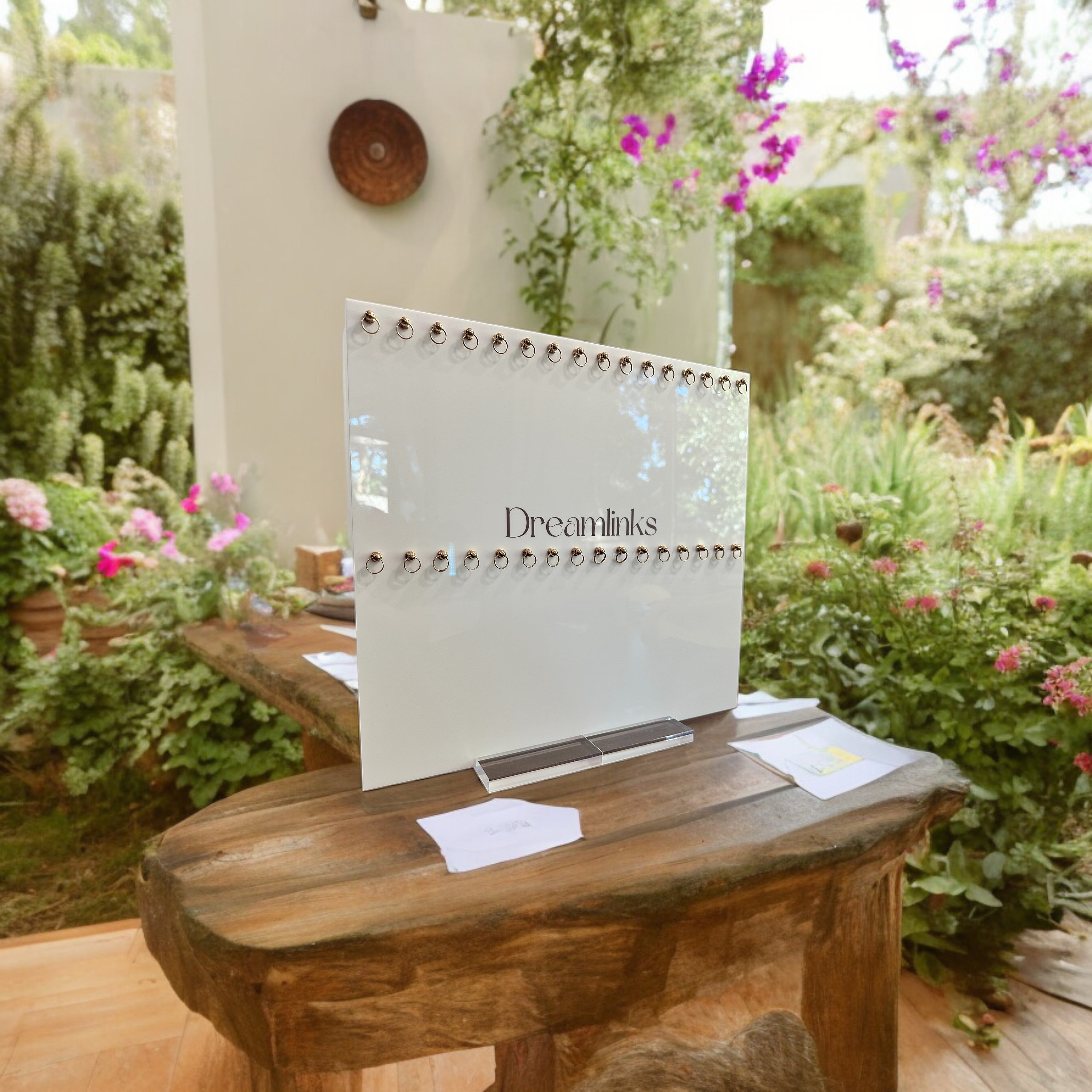 Chain Display Stand – 32 Hook Acrylic Display With Two Clear Acrylic ...
