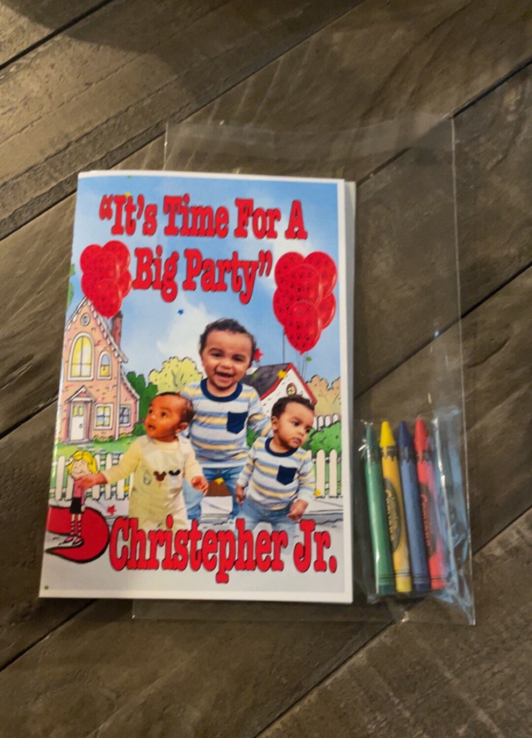 Custom Birthday Party Coloring Books Etsy
