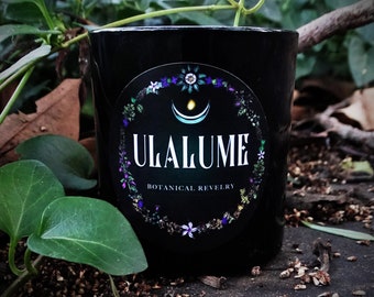 Vela gótica con aroma a regaliz negro de resina Amyris, con aceite esencial de coco y soja puros.