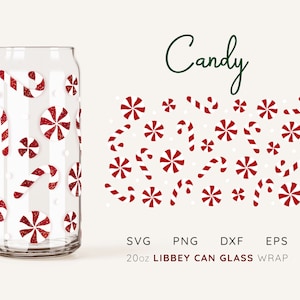 LIBBEY GLASS WRAP 20 oz Christmas Beer Can Glass Svg Christmas Libbey Wrap Christmas Beer Can Glass Wrap Svg Christmas Glass Can Svg Wrap