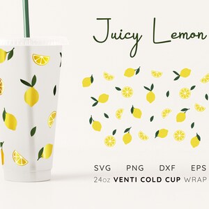 COLD CUP SVG No Hole Cup Wrap Svg Lemon Cold Cup Wrap Svg Cute No Hole Full Wrap Svg No Hole Starbucks Cup Svg Designs No Hole Cold Cup Wrap