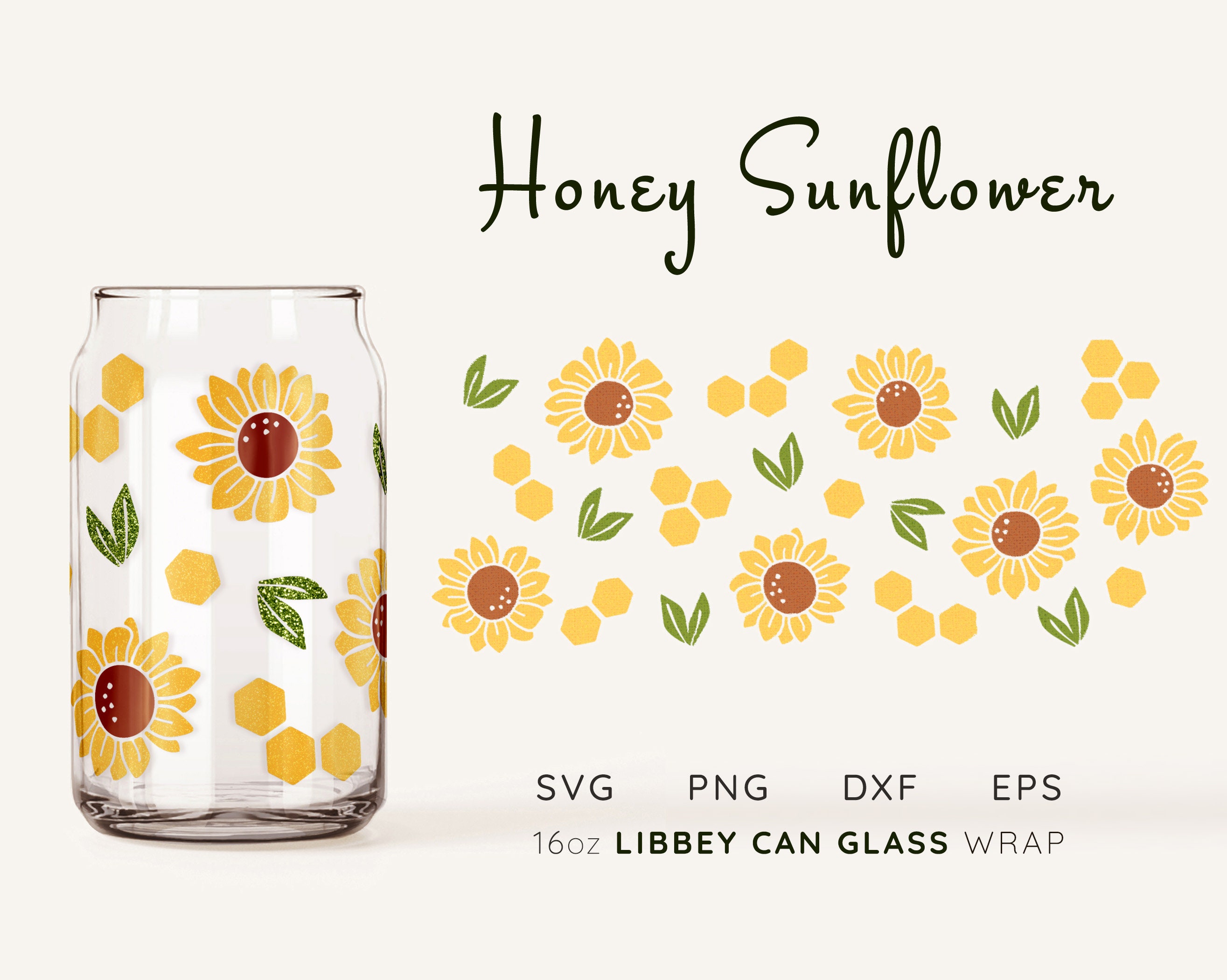 Sunflowers UVDTF Libbey Glass Wrap - UV153 – Vinyl Fun
