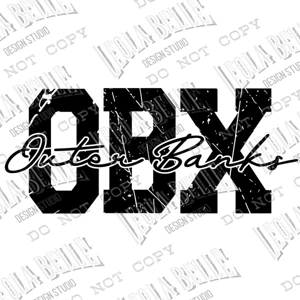OBX - Outer Banks - Sublimation Design - Digital Download - PNG