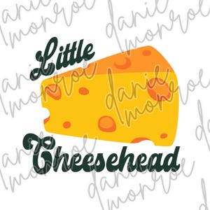 Little Cheesehead PNG, Retro Baby Gift, Kids Football Shirt Design, Digital Download