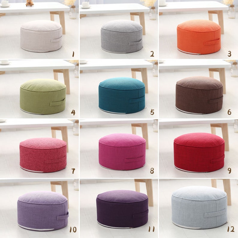 MEDITATION FLOOR CUSHION Large Floor Cushion Yoga Cushion Etsy