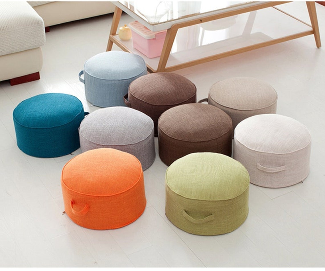 MEDITATION FLOOR CUSHION Large Floor Cushion Yoga Cushion Etsy