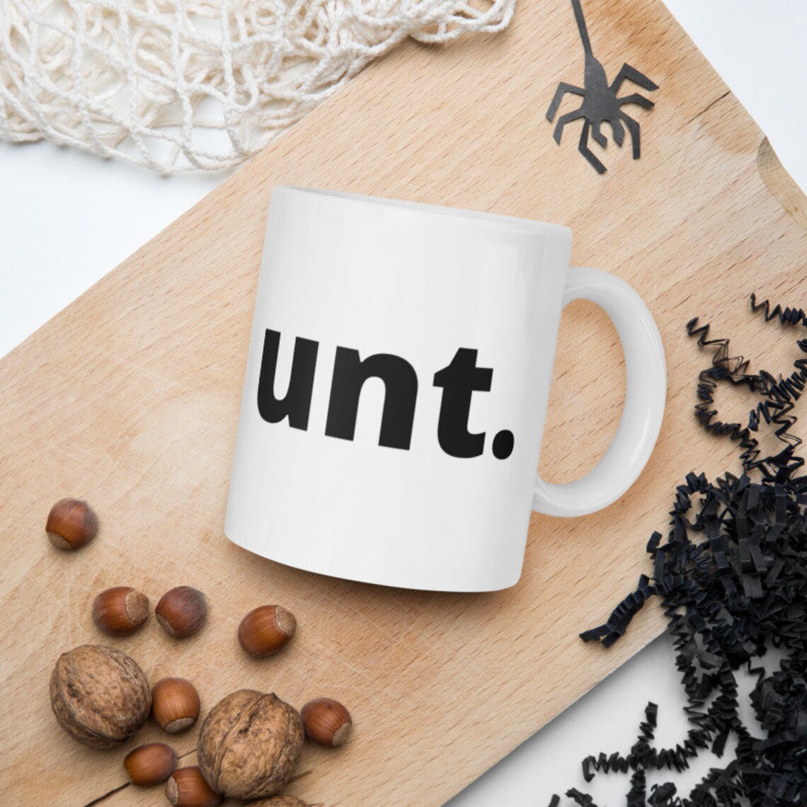 Unt. white ceramic funny offensive coffee mug Gifting Mug Etsy