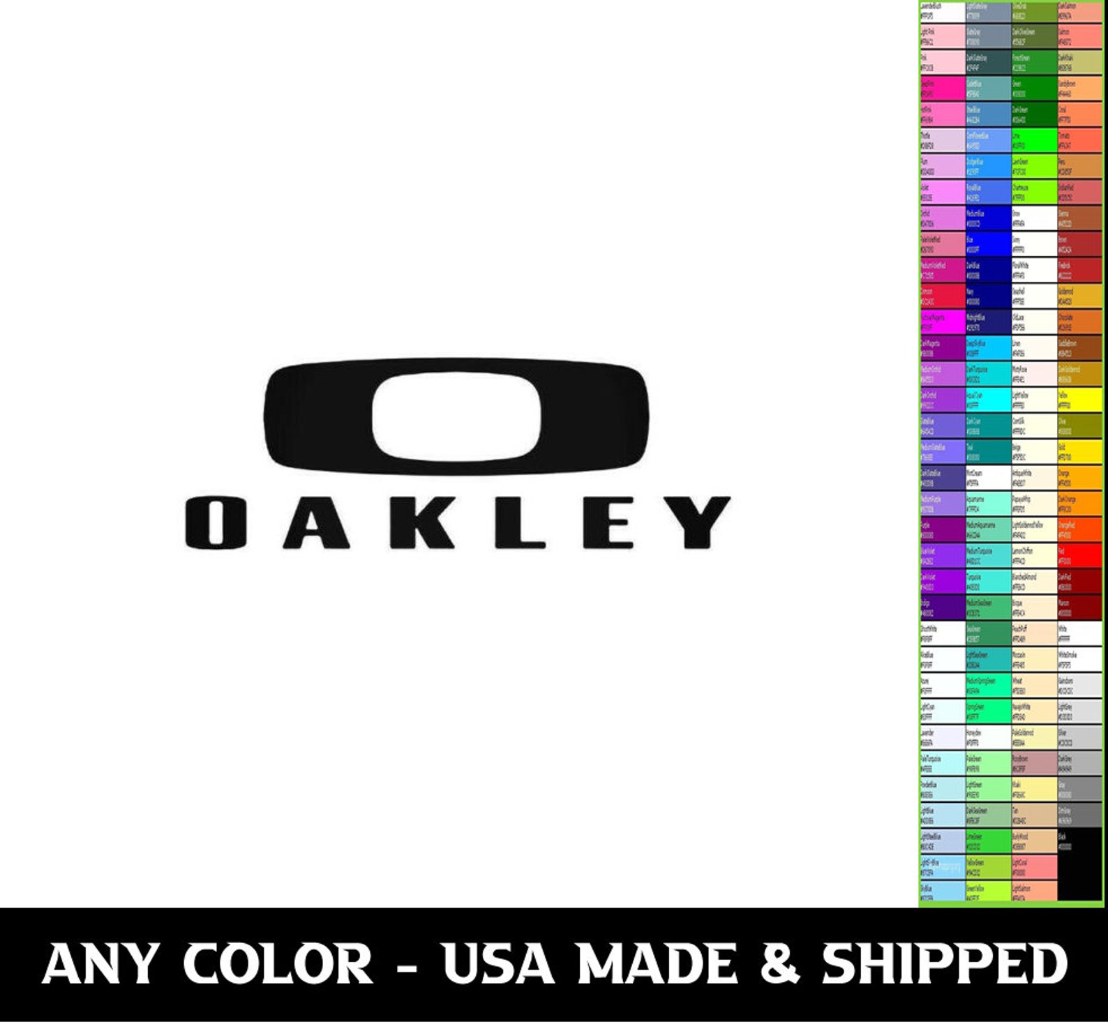 Oakley Vinyl Decal for car truck wall. Etsy