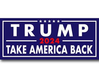 Trump Bumper Sticker Trump Vinyl Car Sticker Pack,1 Year Warranty Premium Trump 2020 Bumper Sticker for 45th Presidential Election Trump Bumper Sticker 