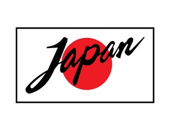 Japan Flag Decal Etsy